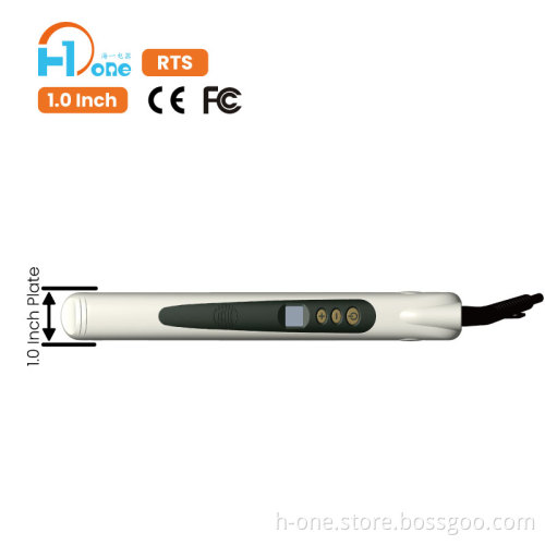 White Dual Voltage Flat Iron Hair Straightener - Ready to Ship